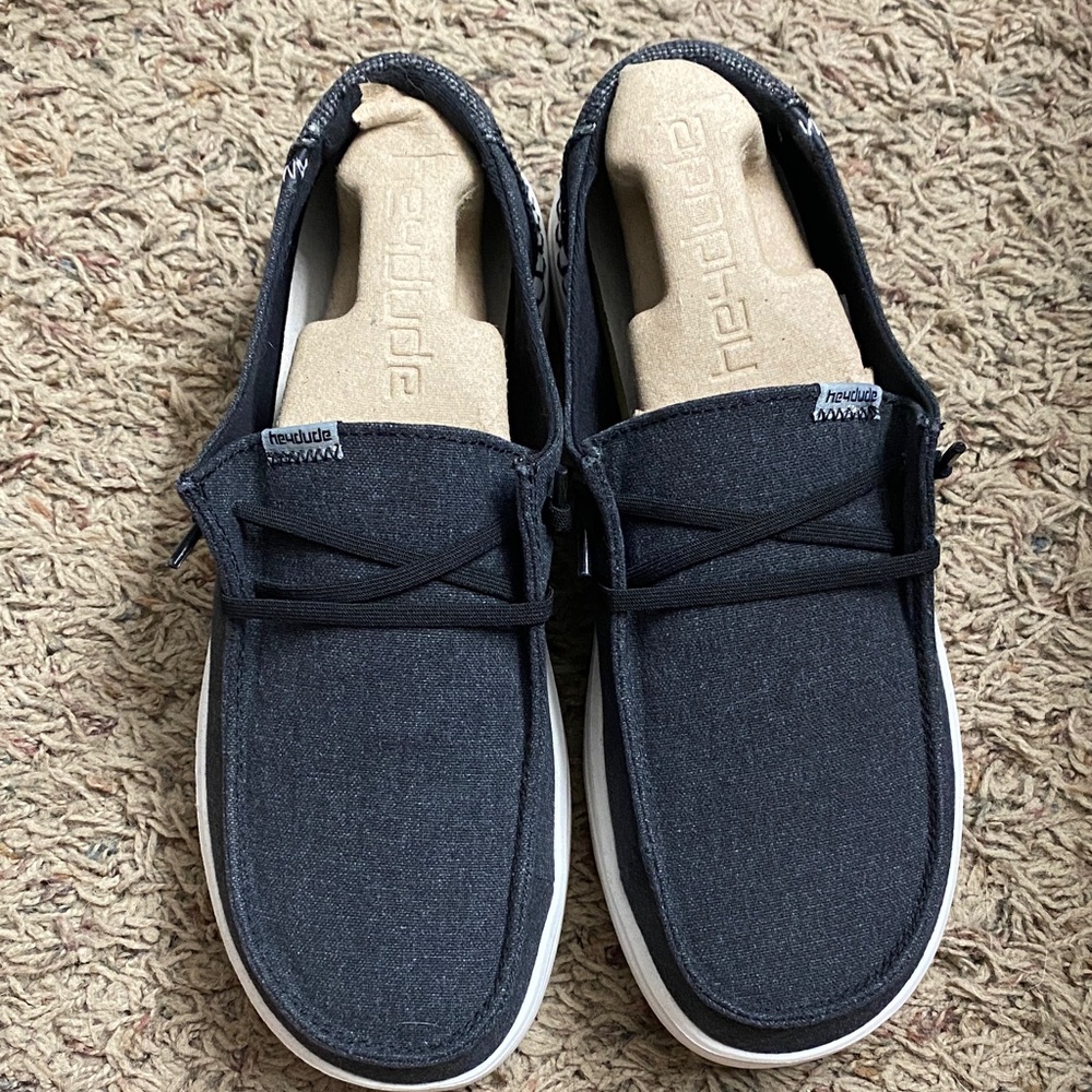 Hey Dude Men's Dark Gray Loafers